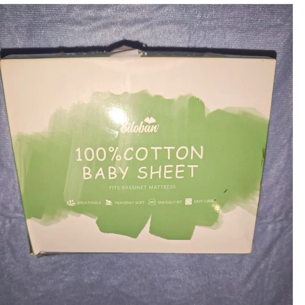 100% Cotton Biloban Bassinet Baby Sheet Set Brand New sealed